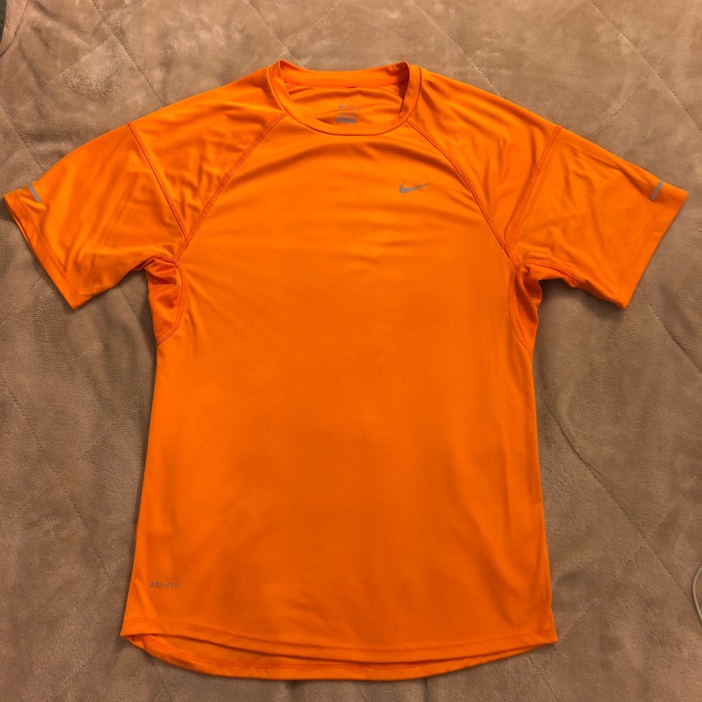 NIKE DRI-FIT ATHLETIC SHIRT / SMALL / ORANGE